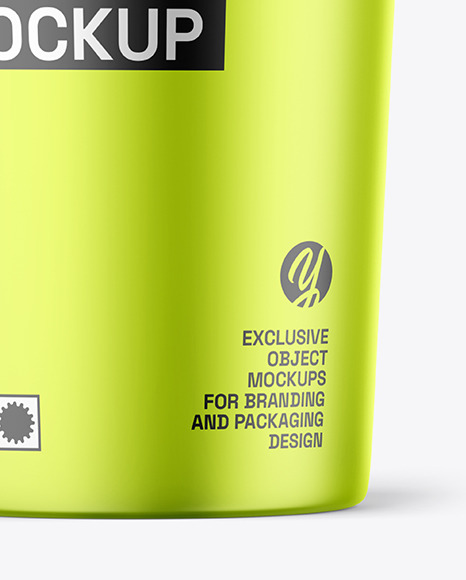 Metallized Ice Cream Cup Mockup