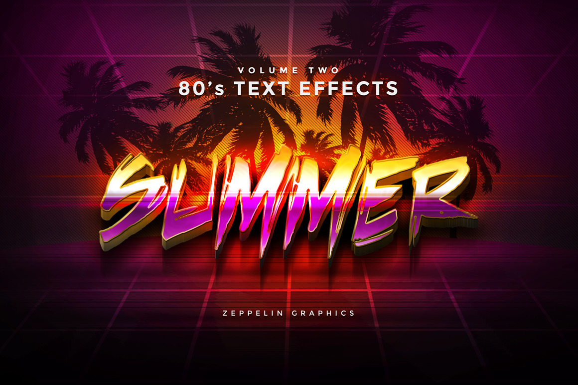 80s Text Effects