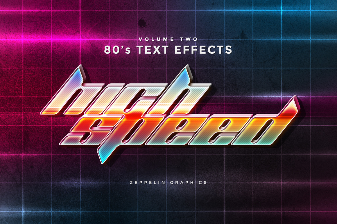 80s Text Effects