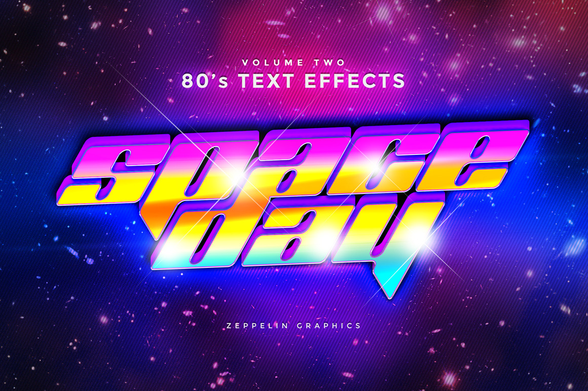 80s Text Effects