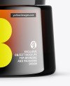 Amber Glass Cosmetic Jar Mockup Amber Glass Cosmetic Jar Mockup
