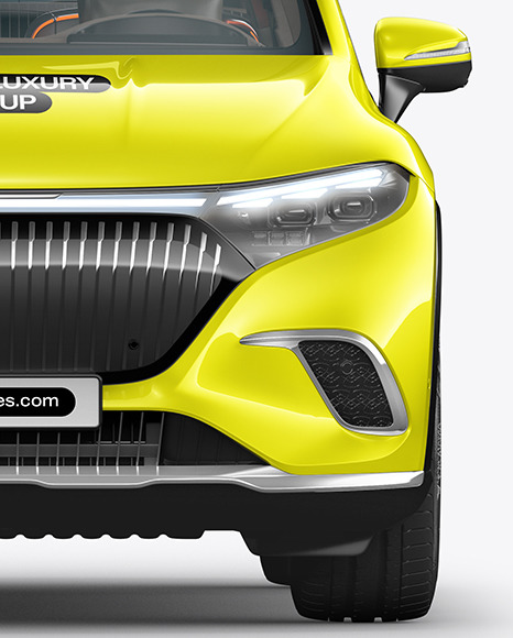 Electric Luxury SUV Mockup - Front View