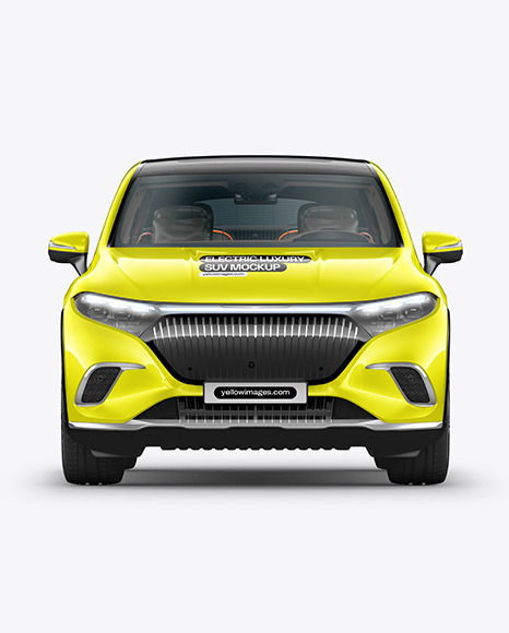 Electric Luxury SUV Mockup - Front View