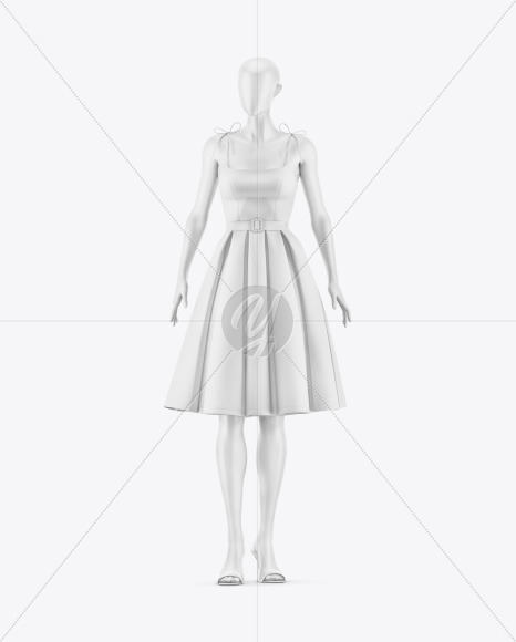 Women's Dress w/ Mannequin Mockup