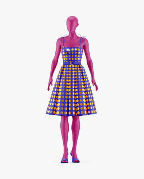 Women's Dress w/ Mannequin Mockup