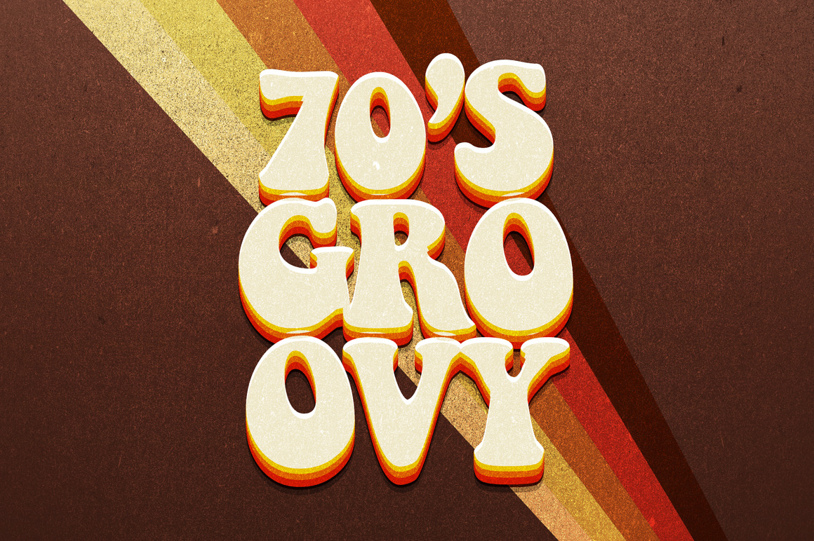 70s Text Effects for Photoshop