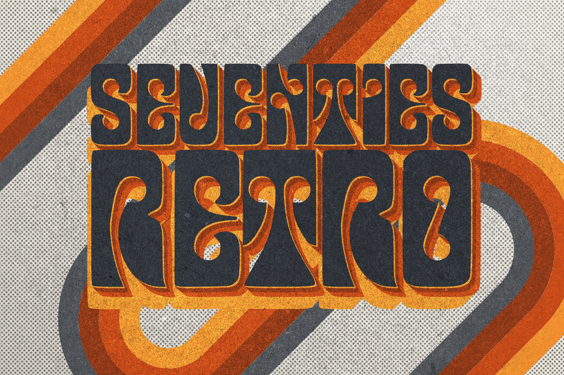 70s Text Effects for Photoshop