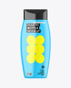 Glossy Plastic Shampoo Bottle Mockup