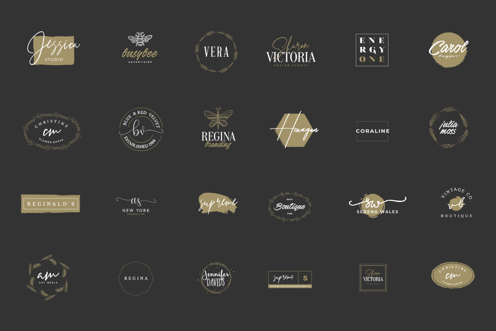 380 Stylish &amp; Minimal Logos