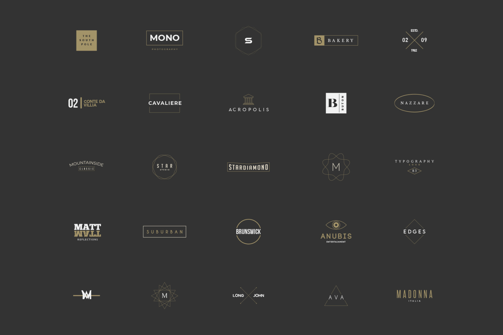 380 Stylish &amp; Minimal Logos