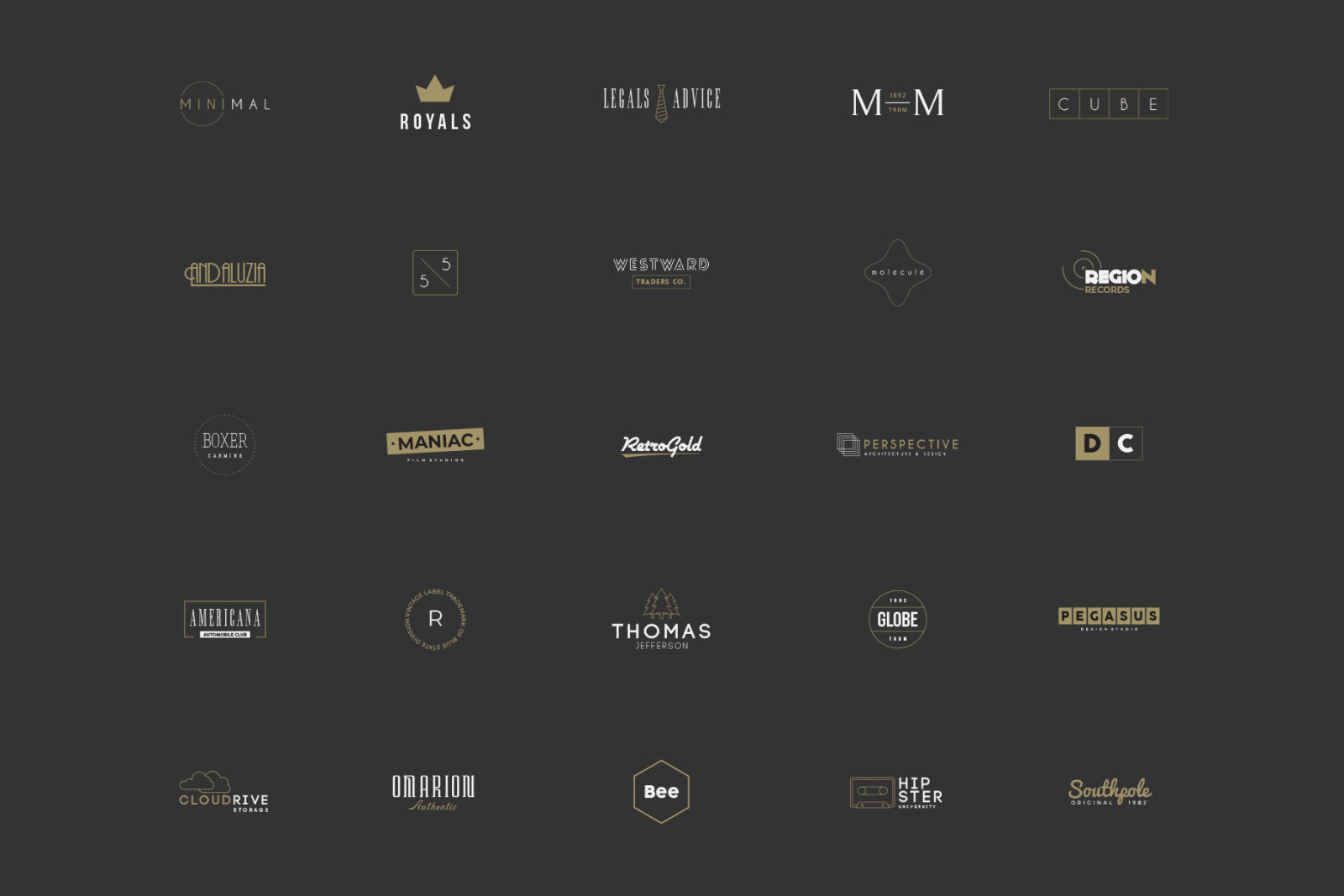 380 Stylish &amp; Minimal Logos