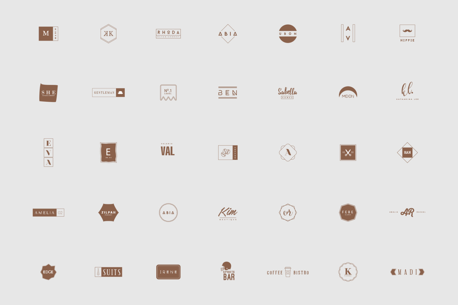 380 Stylish &amp; Minimal Logos