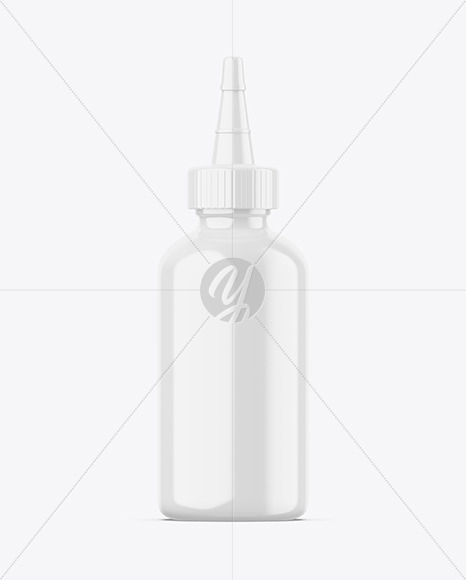 Glossy Applicator Bottle Mockup