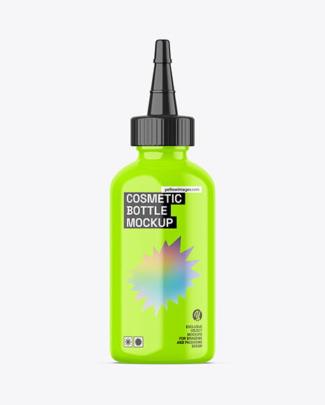 Glossy Applicator Bottle Mockup