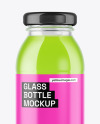 250ml Clear Glass Bottle with Soft Drink Mockup