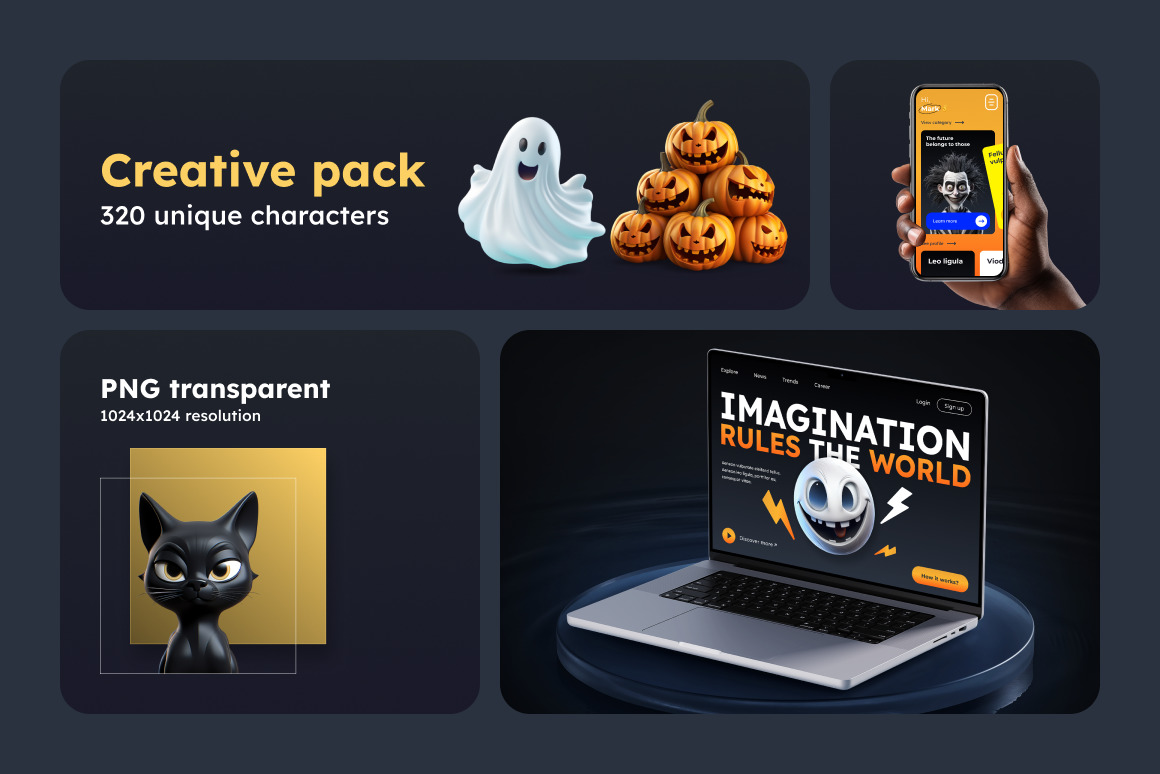 320 Elements Halloween Characters 320 Elements Halloween Characters