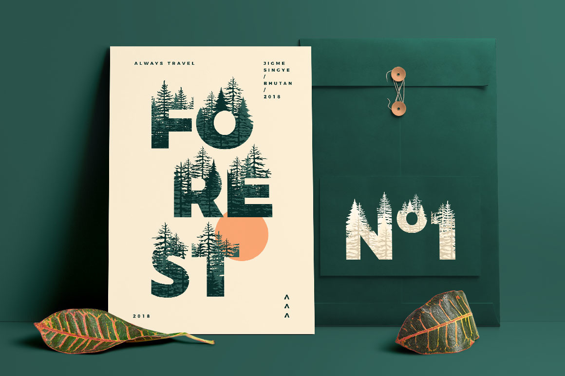 Forests Layered Font