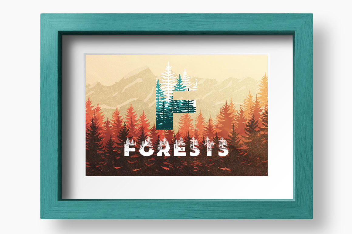 Forests Layered Font