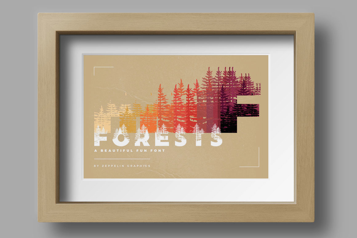 Forests Layered Font