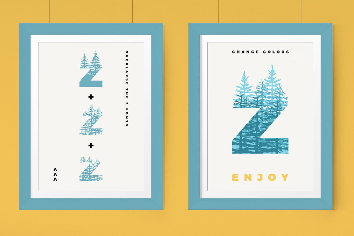 Forests Layered Font