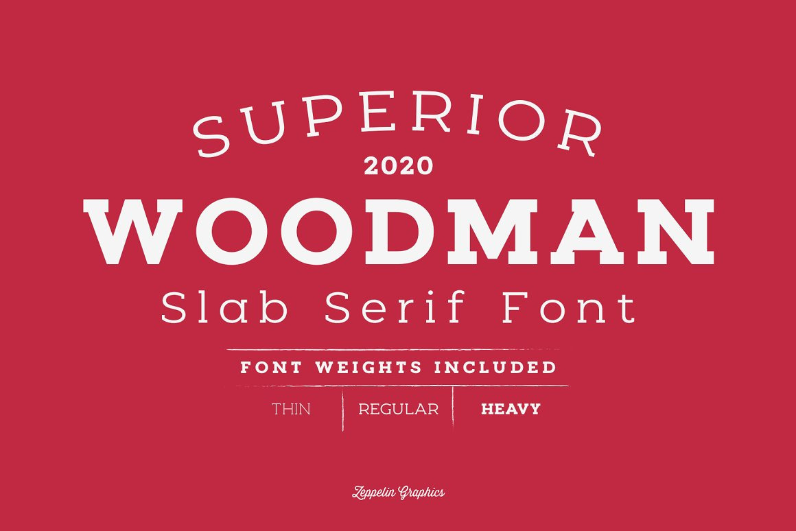 Woodman Slab Serif Font