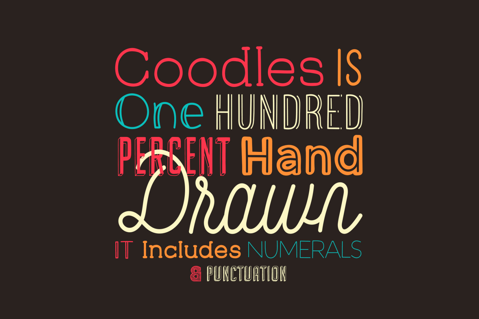 Coodles Hand Drawn Font Family