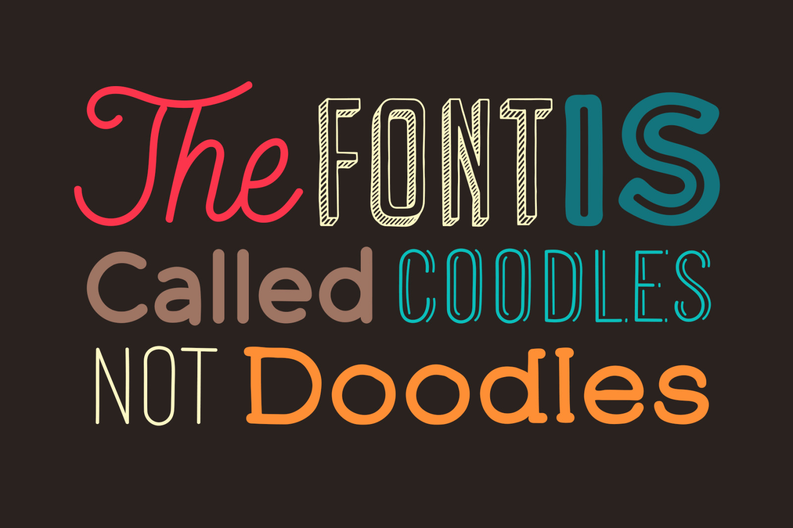 Coodles Hand Drawn Font Family