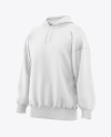 Oversize Hoodie Mockup - Half Side View