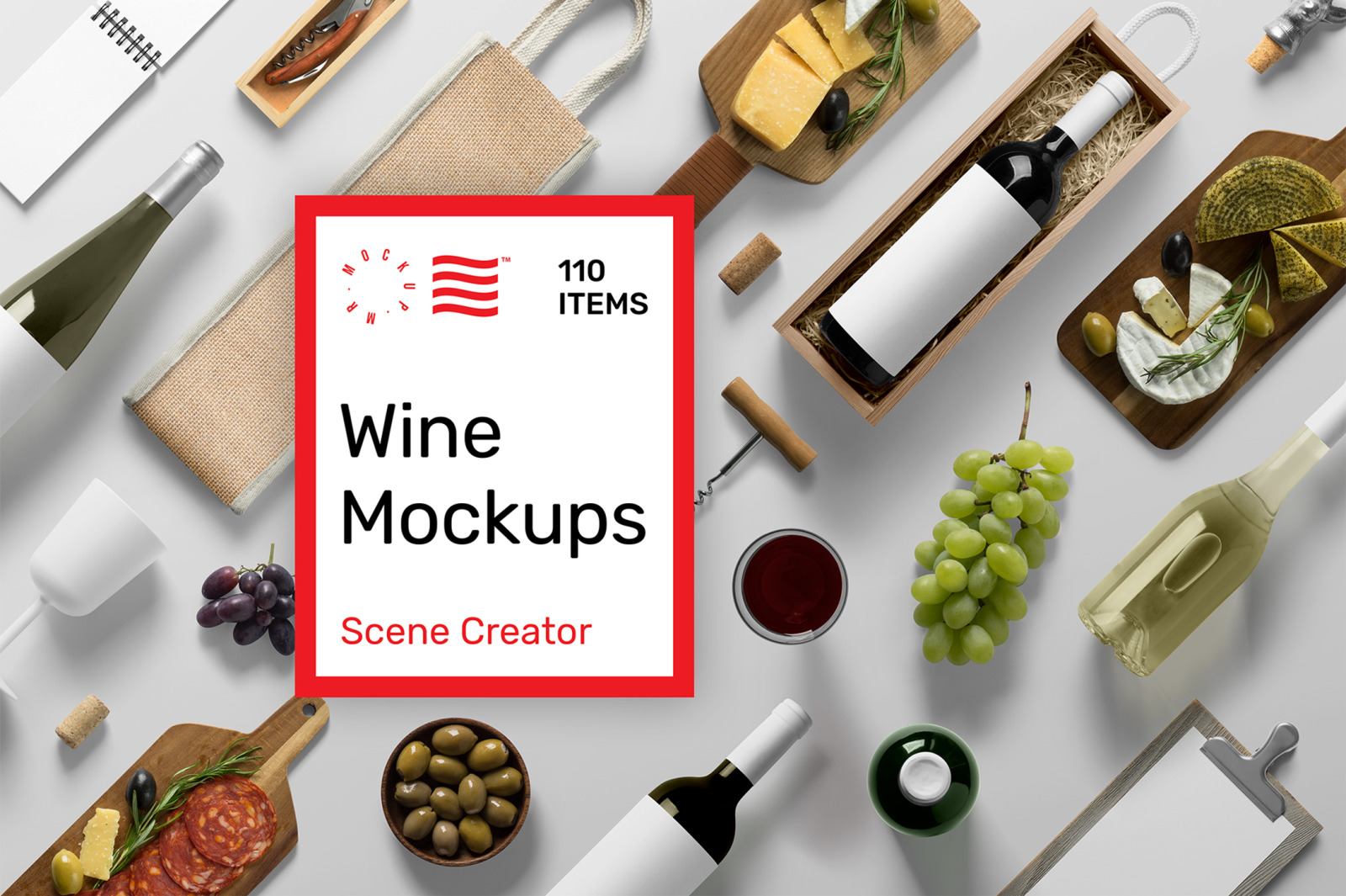 Wine Mockups - Scene Creator Wine Mockups - Scene Creator