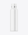 Glossy Thermos Bottle Mockup