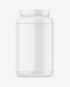 Glossy Plastic Jar Mockup