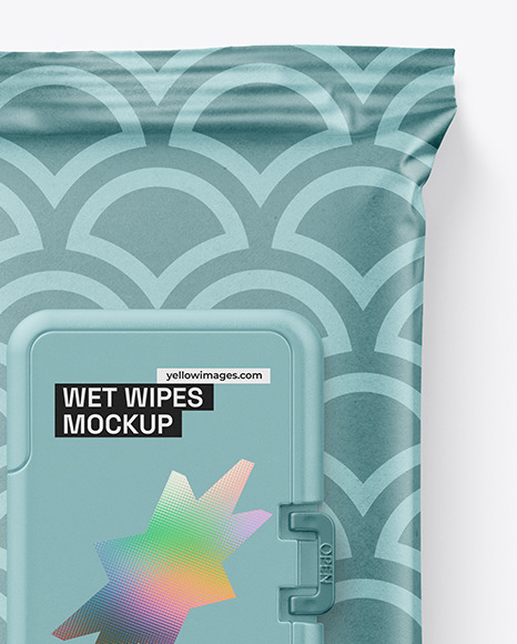 Kraft Wet Wipes Pack Mockup