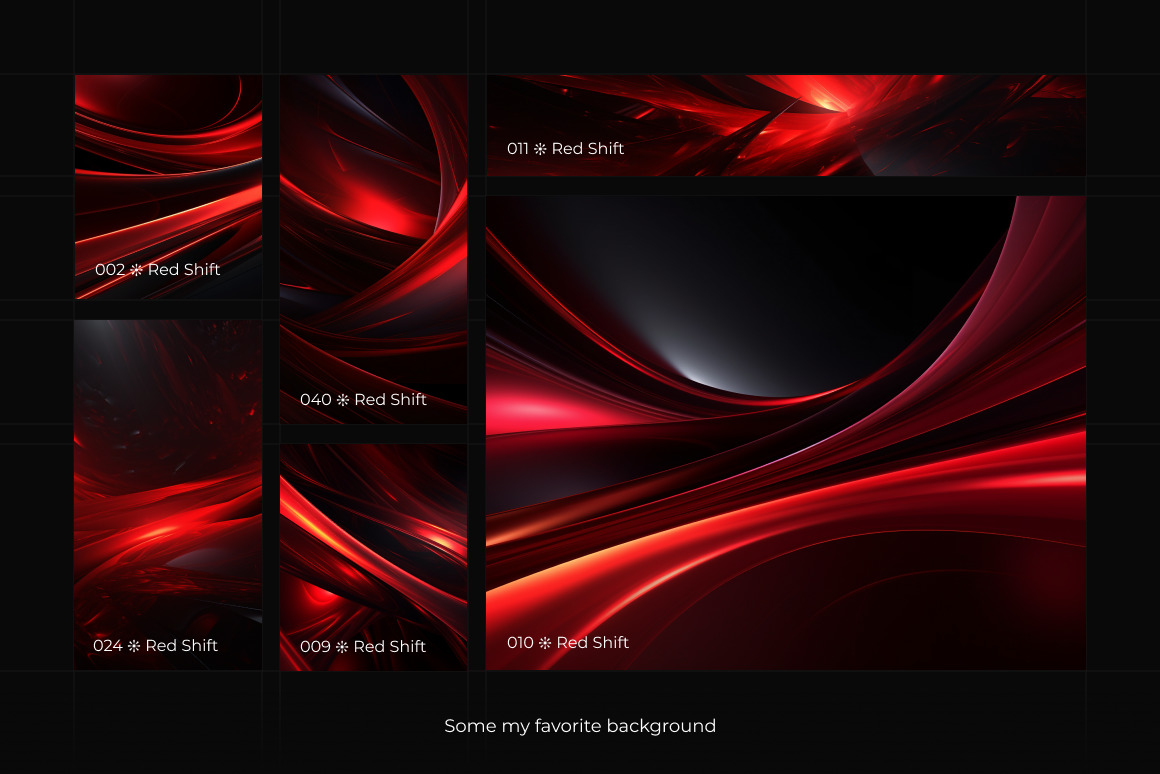 Red Shift ❊ Background Set
