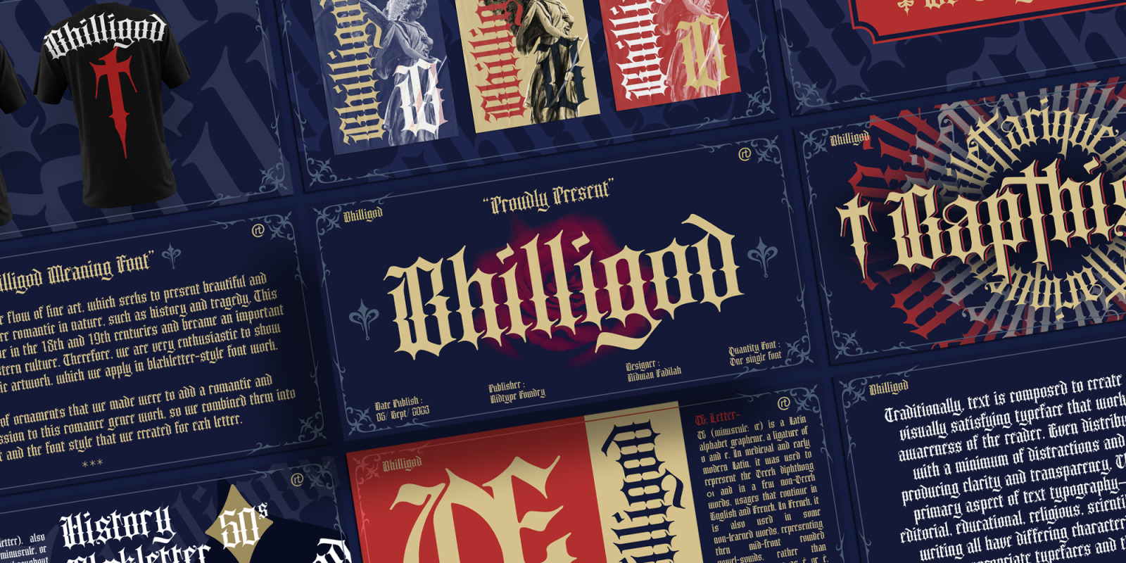 Bhilligod - Blackletter Font Bhilligod - Blackletter Font