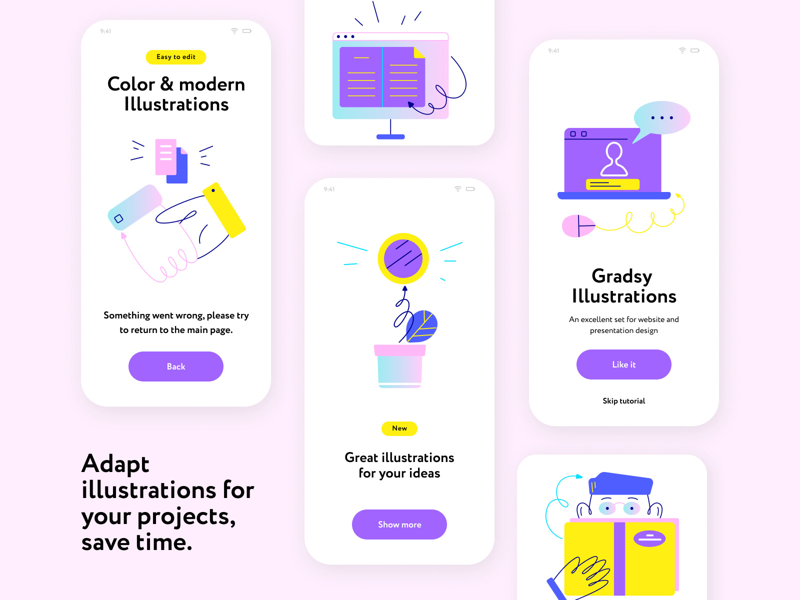 Gradsy Illustrations Collection
