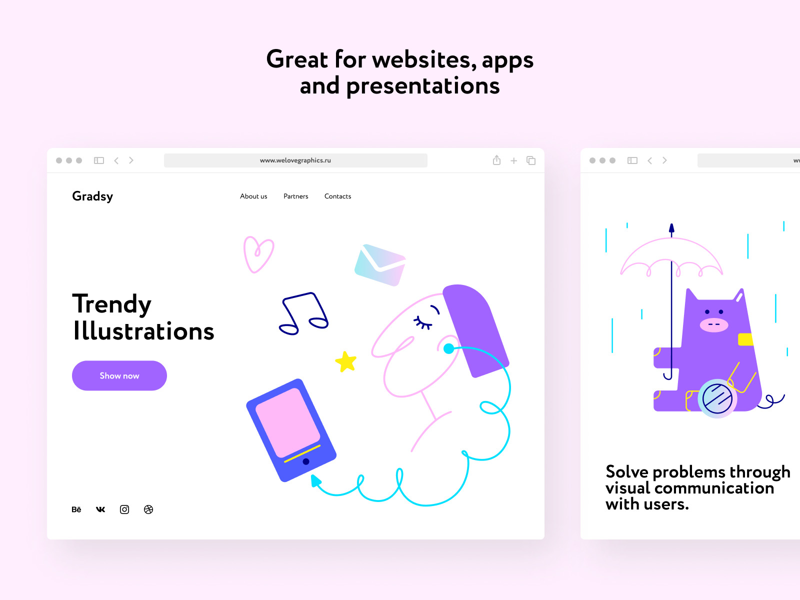 Gradsy Illustrations Collection