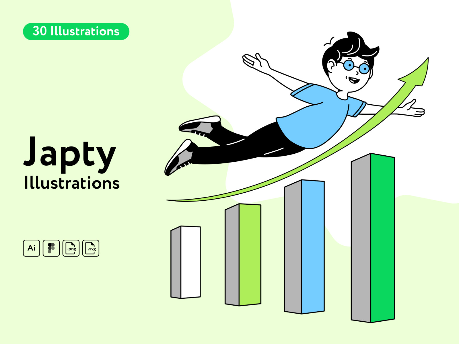 Japty Statistics Illustrations