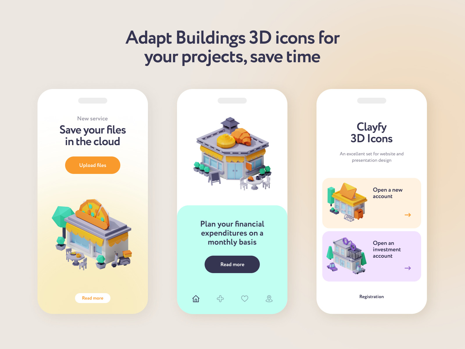 Budler Buildings 3D Icons