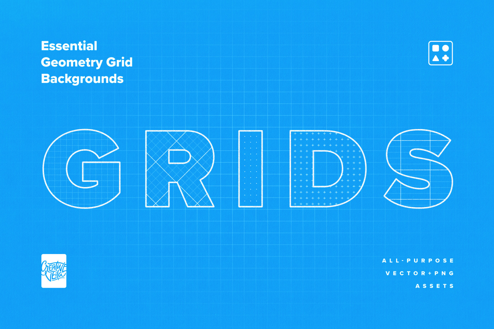 Essential Geometry Grid Backgrounds