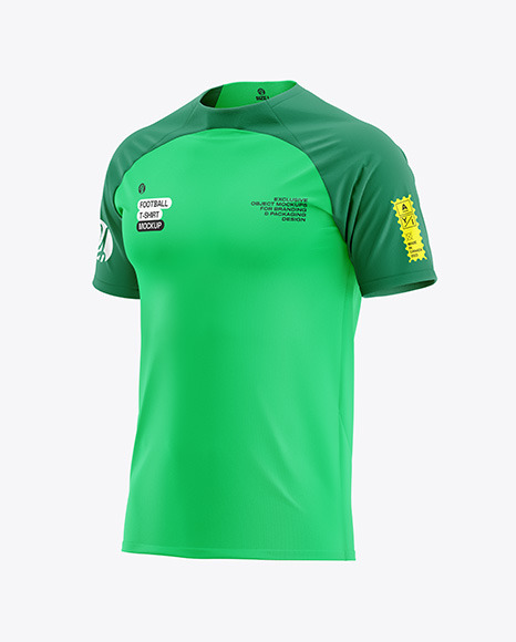 Football T-Shirt Mockup - Half Side View Football T-Shirt Mockup - Half Side View