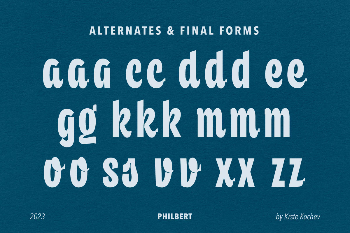 Philbert - Modern Script Font