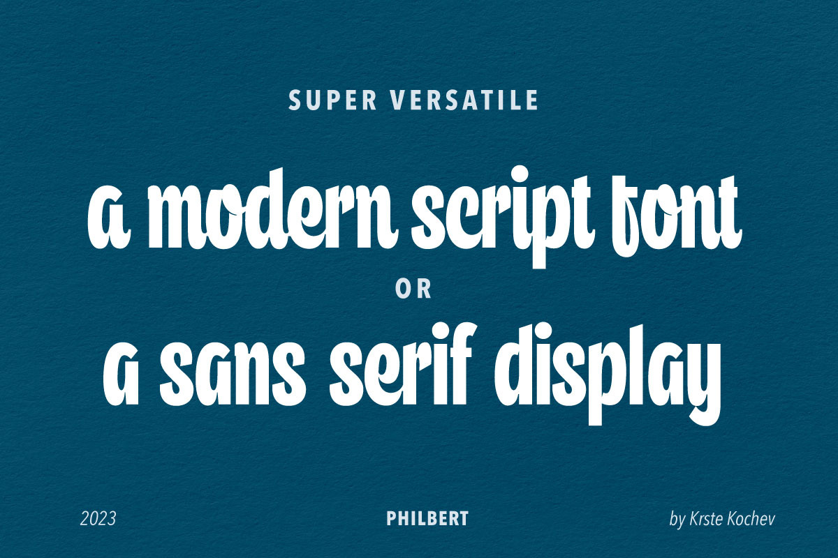 Philbert - Modern Script Font Philbert - Modern Script Font
