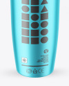 Matte Metallic Cup With Straw Mockup