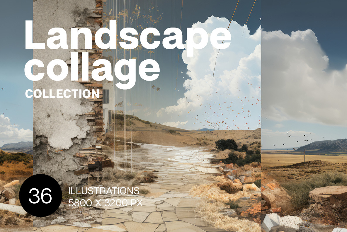 Landscapes collages Landscapes collages
