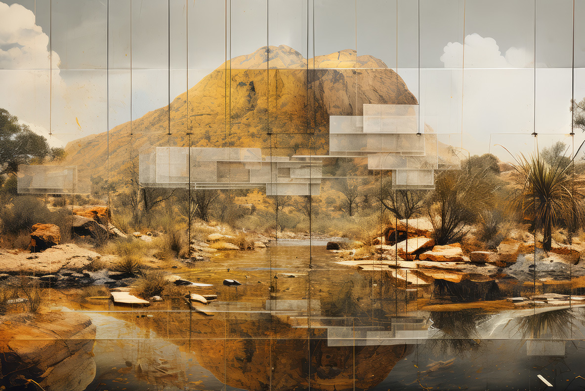 Landscapes collages Landscapes collages