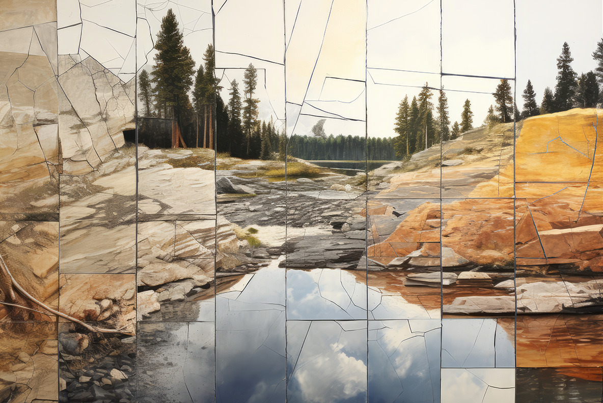 Landscapes collages Landscapes collages