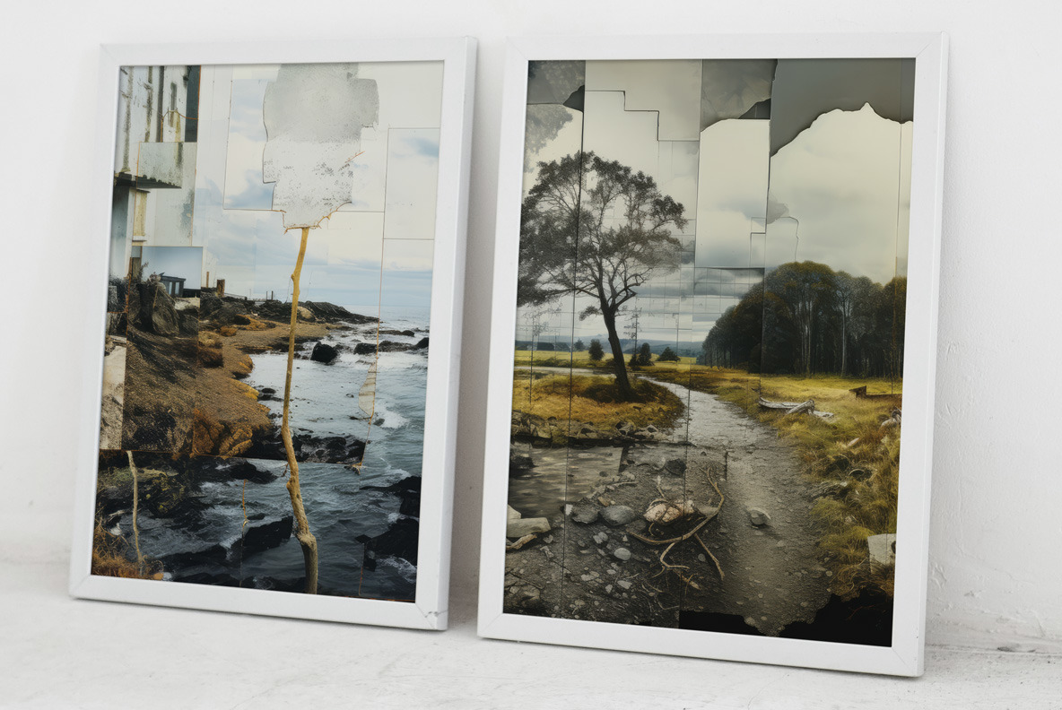 Landscapes collages Landscapes collages