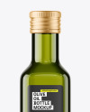 Green Glass Olive Oil Bottle Mockup