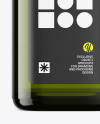 Green Glass Olive Oil Bottle Mockup