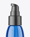 Blue Plastic Airless Bottle Mockup